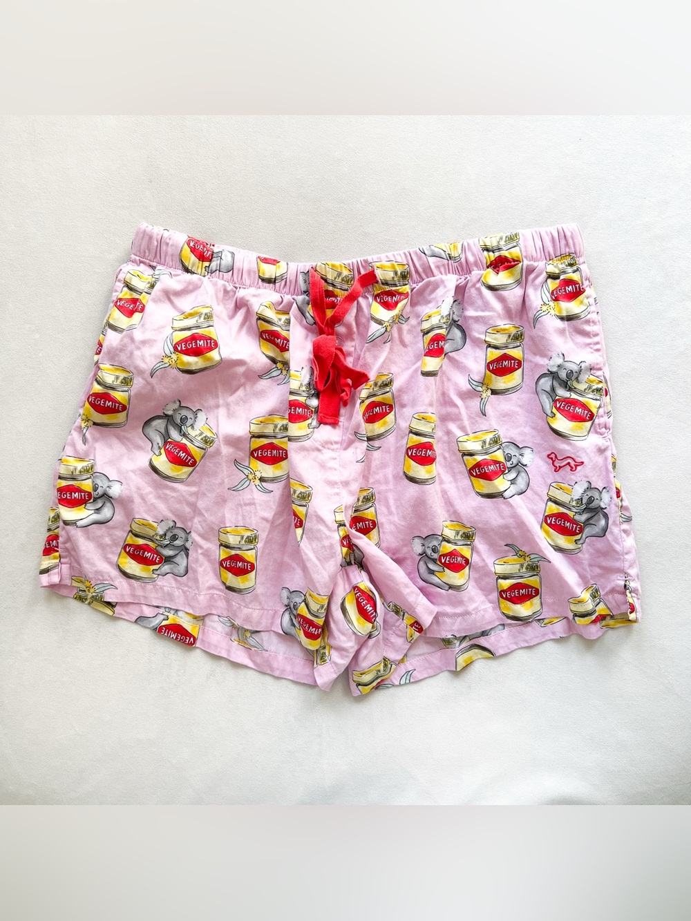 Peter Alexander Pink Koala & Vegemite Print Lounge Shorts - XL